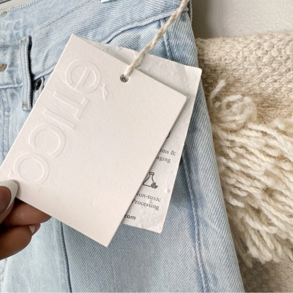 Etica Lightwash Straight Leg Jeans Size 26 - Picture 6 of 7